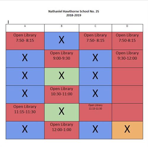 open library schedule 